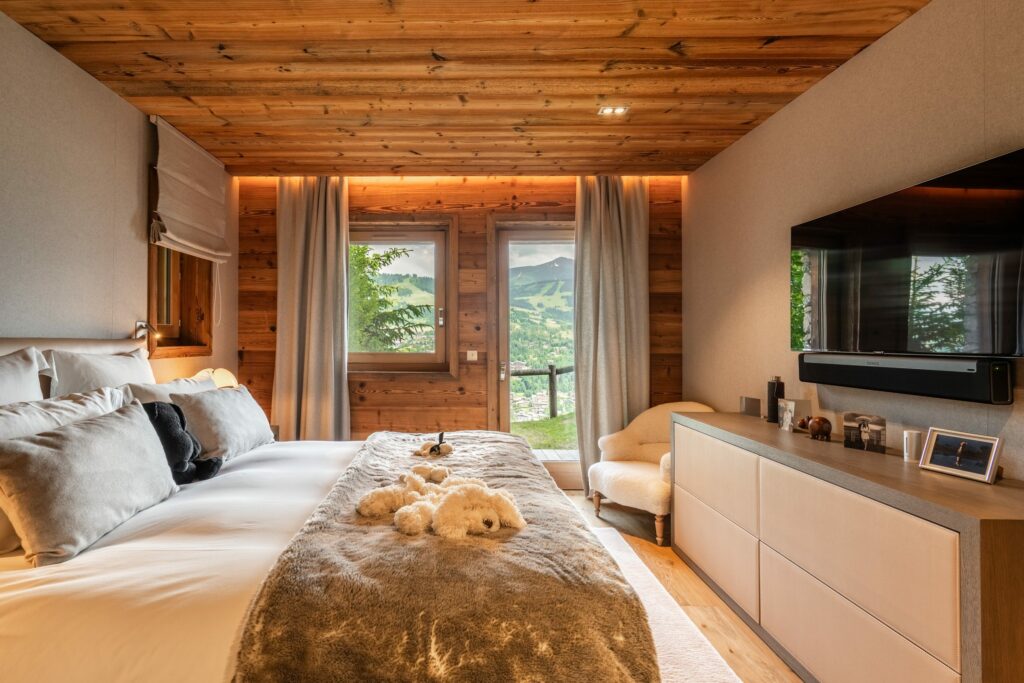 Propriété accompagnée par Studio F. Advisory à Megève, vue du bien