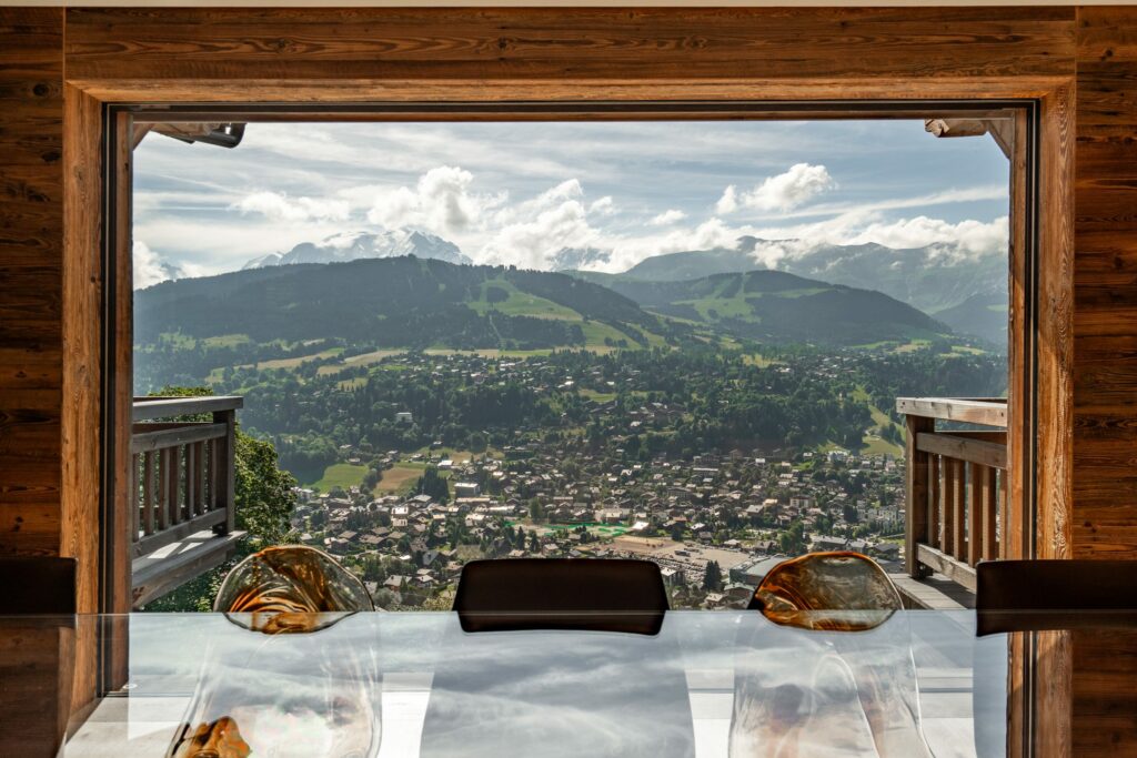 Propriété accompagnée par Studio F. Advisory à Megève, vue du bien