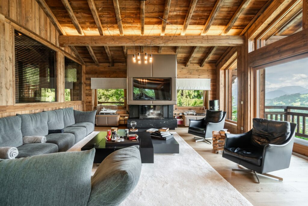 Propriété accompagnée par Studio F. Advisory à Megève, vue du bien
